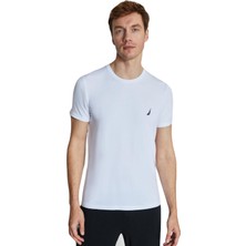 Nautica Erkek Beyaz Modal Uyku T-Shirt