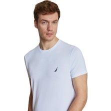 Nautica Erkek Beyaz Modal Uyku T-Shirt