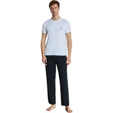 Nautica Erkek Beyaz Modal Uyku T-Shirt