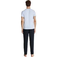 Nautica Erkek Beyaz Modal Uyku T-Shirt