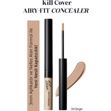 Clio Hafif Formüllü, Uzun Süre Kalıcı Kapatıcı Clio Kill Cover Airy-Fit Concealer (4 Ginger)