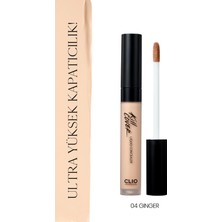 Clio Uzun Süre Kalıcı, Pürüzsüz Dokuya Sahip Concealer Clio Kill Cover Liquid Concealer (04 Ginger)