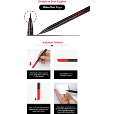 İnce, Mikrofiber Fırça Uçlu Kalem Eyeliner CLIO Superproof Brush Liner (Kill Black)