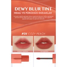 Clio Blur Efekti Veren, Nemlendirici, Hafif Dokulu Tint Clio Dewy Blur Tint (06 Cozy Peach)