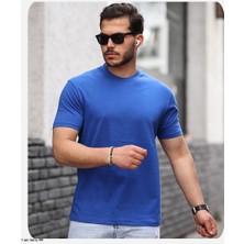 Pamuklu Sıfır Yaka T-Shırt