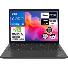 Lenovo Thinkpad T14 Gen 4 I7-1360P 16GB 512GB 4gb MX550 14" Wuxga Freedos Taşınabilir Bilgisayar 21HD00Q9TX