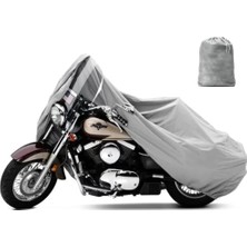 Desingonb Lifan LF125T 26 Çantalı Motosiklet Motor Koruma Brandası Ekonomik Koruma Gri