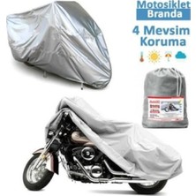 Desingonb Kral Motor Kr-07  Arka Çantalı Su Geçirmez  Eko Branda Koruyucu    Gri