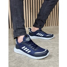 Nstil Günlük Erkek Sneaker Fileli Bağcıklı Rahat Esnek Dikiş Detaylı Yürüyüş Spor Ayakkabı 1453