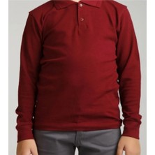 Mc Kids Mcrkids  Okul Bordo Lakos Polo Yaka Tshirt