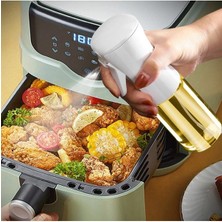 Tekno Trust Cam Beyaz Sprey Cam Yağlık Yağdanlık Airfryer Fritöz Yağ Püskürtücü Fısfıs 250 ml 2 Parça Beyaz