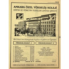 Hasyılmaz Ankara 1986 Meslek Reklam Ilanı Efemera S335
