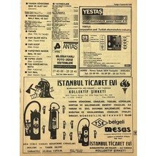 Hasyılmaz Ankara 1986 Meslek Reklam Ilanı Efemera S469