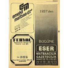 Hasyılmaz Ankara 1986 Meslek Reklam Ilanı Efemera S273