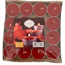 Onton Tea-Light Mum 16 Lı Kırmızı-Beyaz