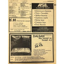 Hasyılmaz Ankara 1986 Meslek Reklam Ilanı Efemera S23