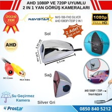 Navistar Yan Araç Kamerası Ahd 1080P ve 720P Full Hd Mini (Silver Gri)