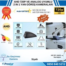 Navistar Yan Araç Kamerası Ahd 720P ve Analog Pal Mini (Siyah) Özel Ta