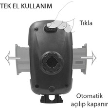 Apera NR80 Araç İçi Havalandırma Kilitlenebilir Ayaklı Telefon Tutucu