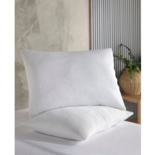 Formeya Fermuarlı Çiçek Desen Beyaz Yastık Koruyucu Kılıf Yastık Kılıfı 2 Adet