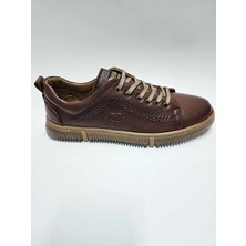 Pabuç Deri Bağcıklı Taba Erkek Ayakkabı C-9902