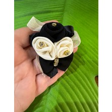 Gönülden Tasarım 4x4 cm Taşlı Güllü Tasarım Iğneli Broş Yaka Iğnesi Türban Aksesuarı