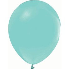 Parti Furyası Su Yeşili 10 Adet  lateks Helyum Uyumlu Balon+Su Yeşili balon Doğum Günü Parti Süsleme Helyum Uyumlu