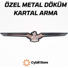 Cybill Store Kartal Krom Metal Arma Üst Kalite 1 Adet 23X4 cm