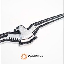 Cybill Store Kartal Krom Metal Arma Üst Kalite 1 Adet 23X4 cm