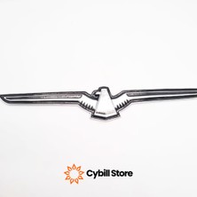 Cybill Store Kartal Krom Metal Arma Üst Kalite 1 Adet 23X4 cm