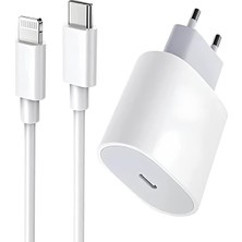 Bunnybuu 20 W iPhone Tüm Serilerle Uyumlu Hızlı Şarj Aleti Kablo Adaptör Set