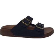 Zerhan Witta 254 Erkek Siyah Tokalı Günlük Kullanım Terlik