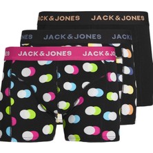 Jack & Jones Jacreese Trunks 3 Pack Sn 12255820 Siyah