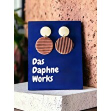 Das Daphne Works Bound Küpe- El Yapımı Polimer Kil Küpe