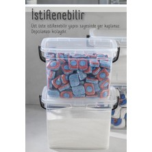 Bi-Öz Home 2li 4 Litre Toz Tablet Deterjan Saklama Kabı - Deterjan Kutusu, Toz Tablet Deterjan Kabı