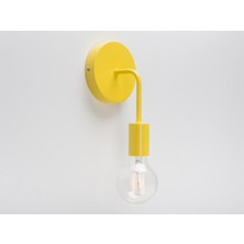 Riolight  Vintage,rustik,retro,modern Sarı 1XE27 Duylu Metal Duvar Aplik