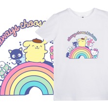 EZ Design Hello Kitty Gökkuşağı Baskılı Tshirt
