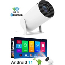 Somic Projeksiyon Cihazı Android Profesyonel Ultra Hd Taşınabilir Bluetooth Wifi Ev Sineması Akıllı Kumandalı