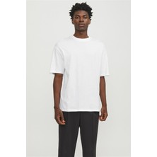 Jack & Jones Jjebradley Tee Ss O-Neck Noos 12249319 Beyaz