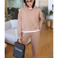 Unique Style Modal Kumaş Lüx Kalite Beli Lastikli Kapşonlu Eşofman Takımı