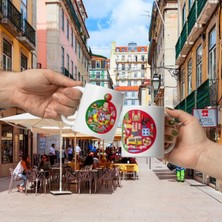 Dünyadan Hediyeler Portekiz Kupa Bardak 2 Adet Seyahat Hatıra Portugal Mug