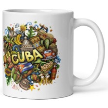 Dünyadan Hediyeler Küba Kupa Bardak 2 Adet Seyahat Hatıra Cuba Mug