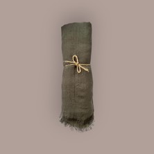 Ayşen Scarf Bambu Kraş Şal Haki