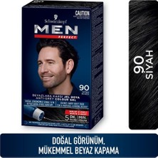 Schwarzkopf Nazikendam Schwarzkopf Men Perfect Erkek Saç Boyası 90 - Siyah 3 Adet