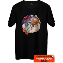 Çakılap Astronot  Baskılı Tişört (Rgl-Ast)