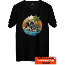 Çakılap Astronot  Baskılı Tişört (Rgl-Ast)