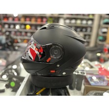 Shiro Kask Shıro SH-508 Mat Siyah Çene Açılır