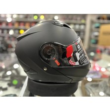 Shiro Kask Shıro SH-508 Mat Siyah Çene Açılır