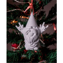 Turansoy Craft Rocker Cüce Yılbaşı Süsü Çılgın Cüce Çam Ağacı Süsü 10CM