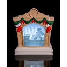 Turansoy Craft Yılbaşı Süsü Şömine LED Lamba Yılbaşı Süsü LED Lamba Büyük Boy 20CM